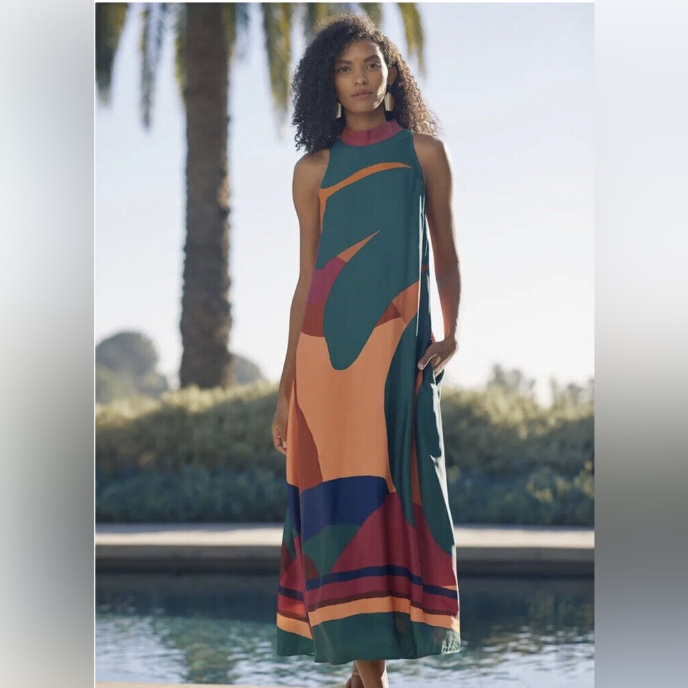 Farm Rio Halter Maxi Dress